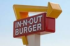 In and Out Burger sign